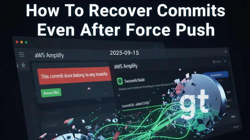 How To Recover Commits Even After Force Push