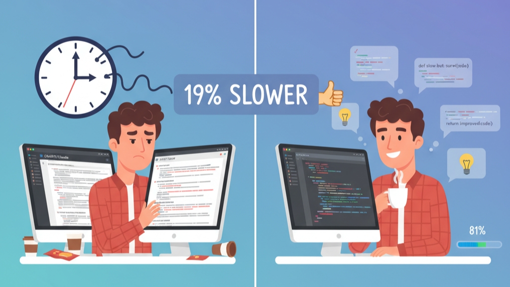 The AI Productivity Paradox: 19% Slower, 100% Hooked